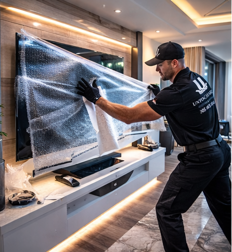 Untouchables crew carrying sofa